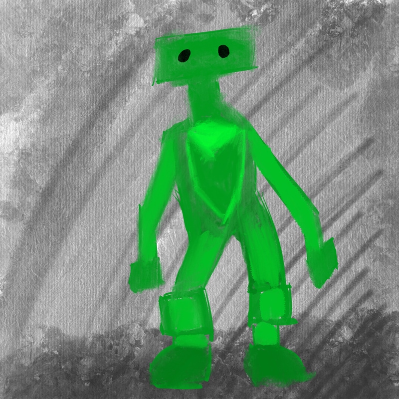 The Green Robot from The Lost