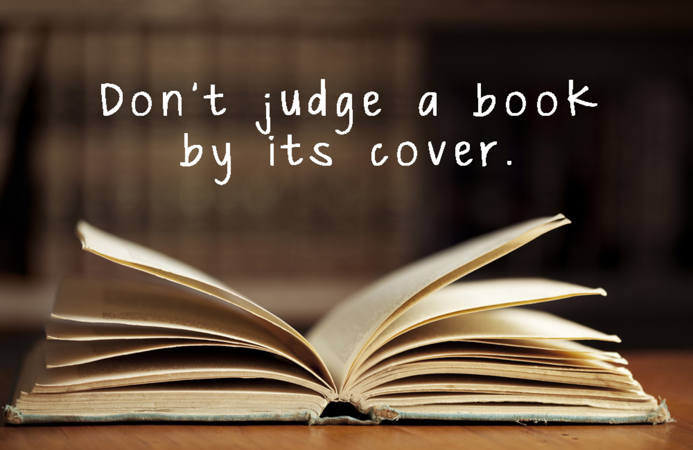 Judging a book by its Cover Judging a book by its Cover