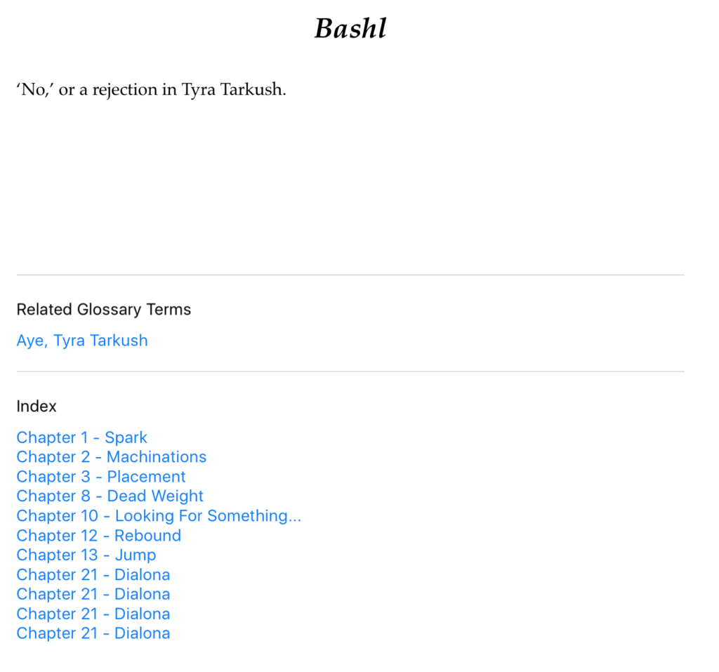Glossary Glossary